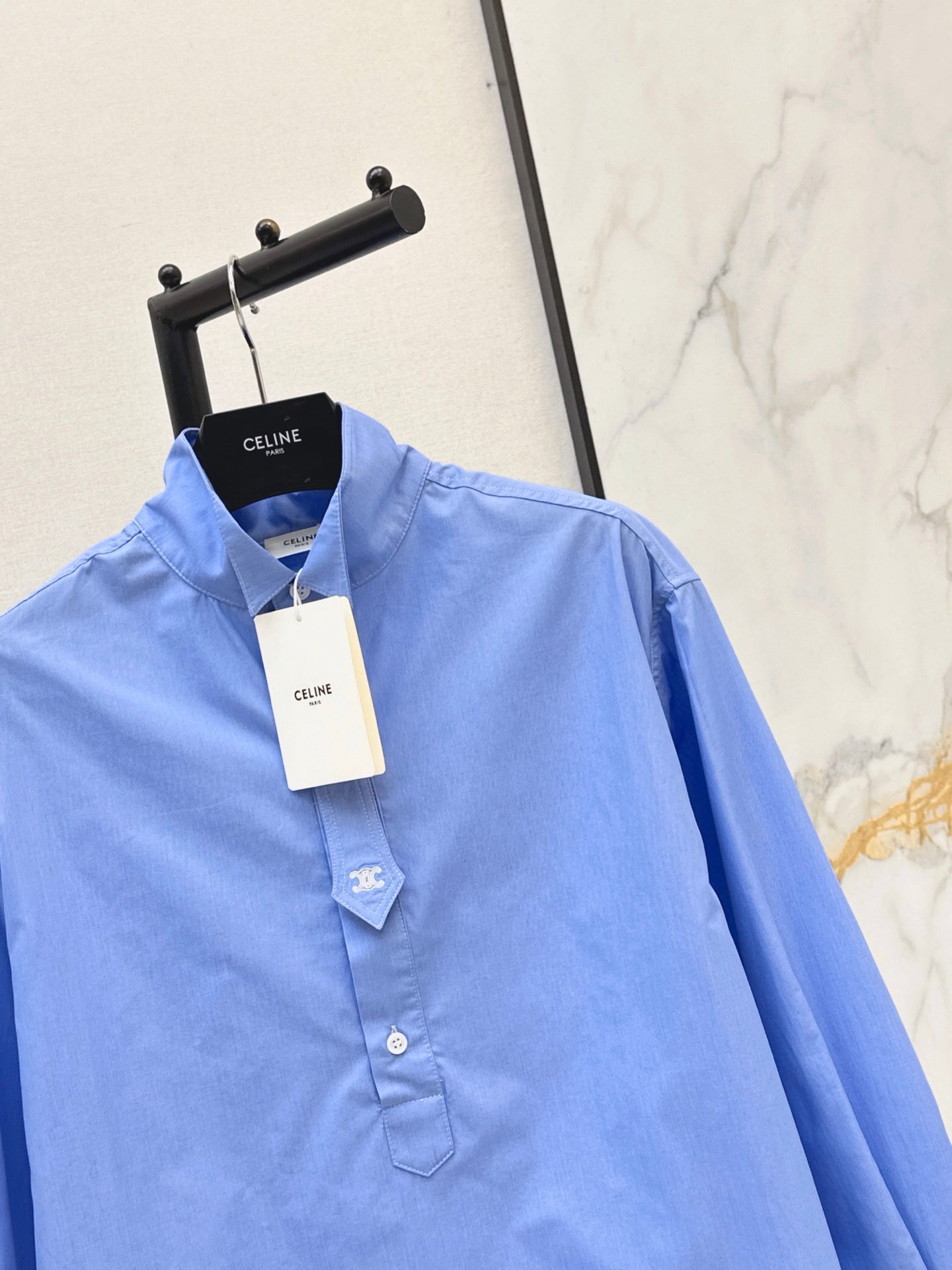 26FW New Loose-Fit Stand-Collar Shirt 🩵