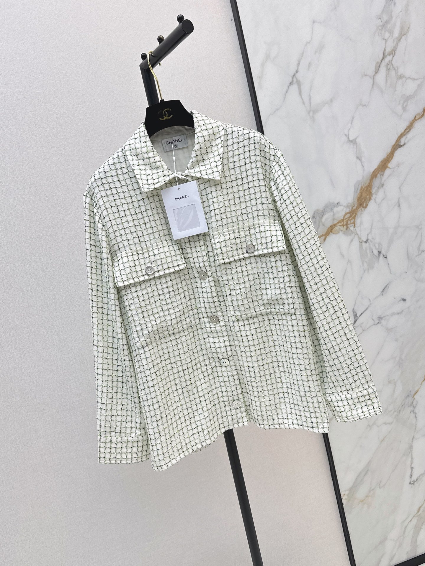 26FW New "Chanel-style" Woven Bouclé Shirt-Jacket 🤍