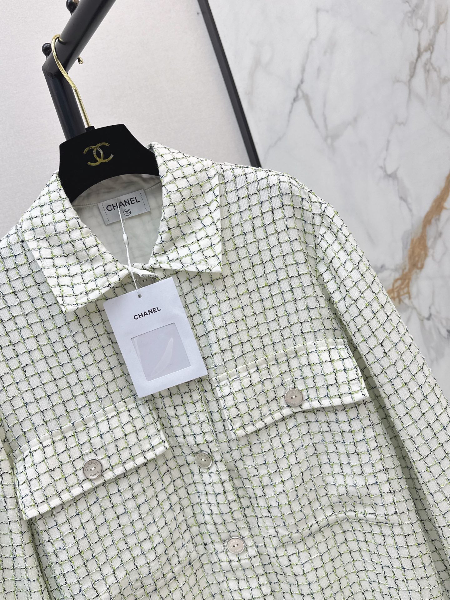 26FW New "Chanel-style" Woven Bouclé Shirt-Jacket 🤍