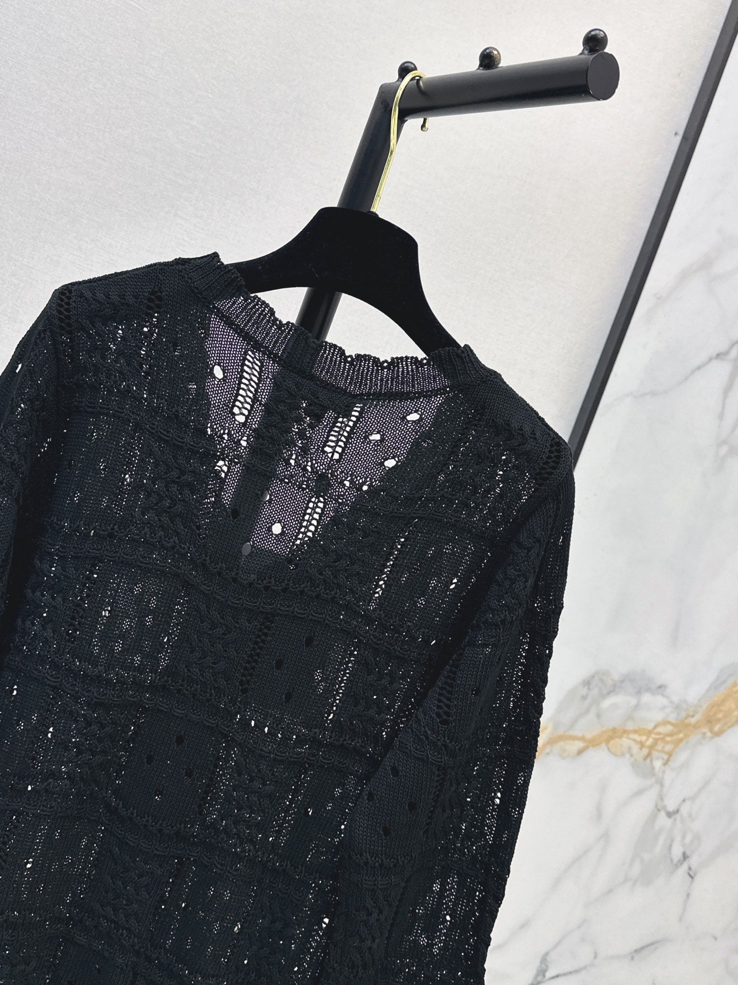 26FW New Textured Jacquard V-Neck Knit Cardigan 🤍