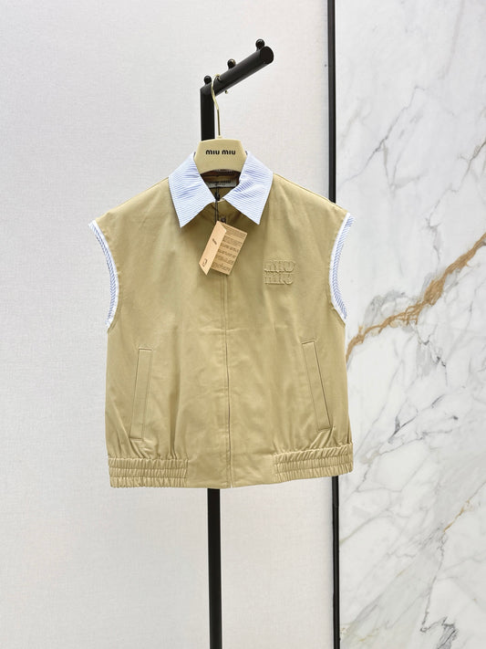 26FW New Color-Block Lapel Vest 🤎