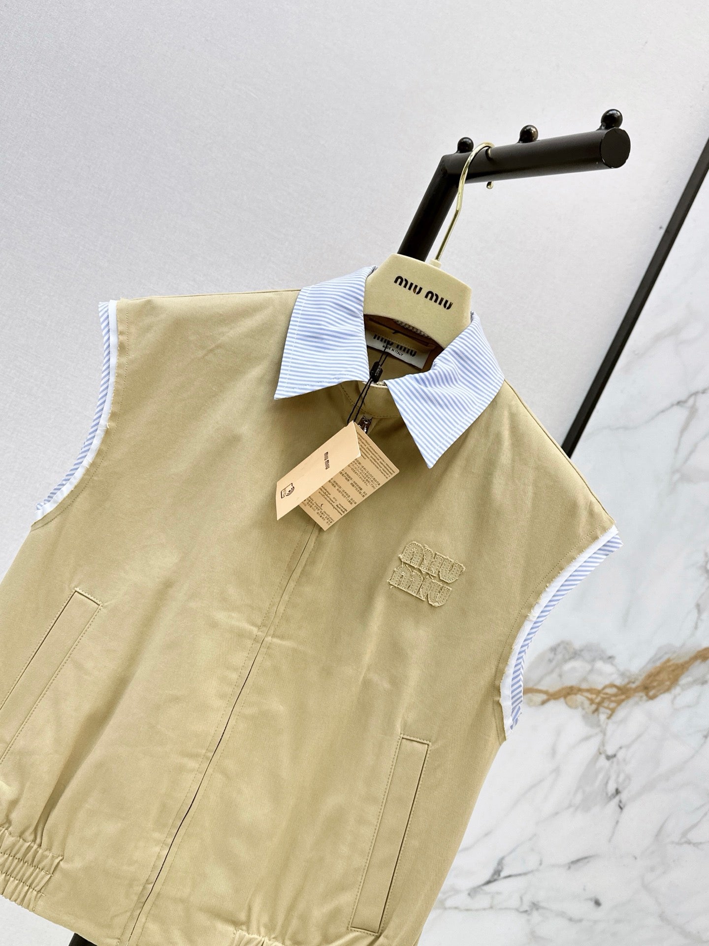 26FW New Color-Block Lapel Vest 🤎