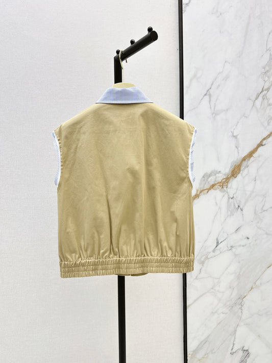 26FW New Color-Block Lapel Vest 🤎