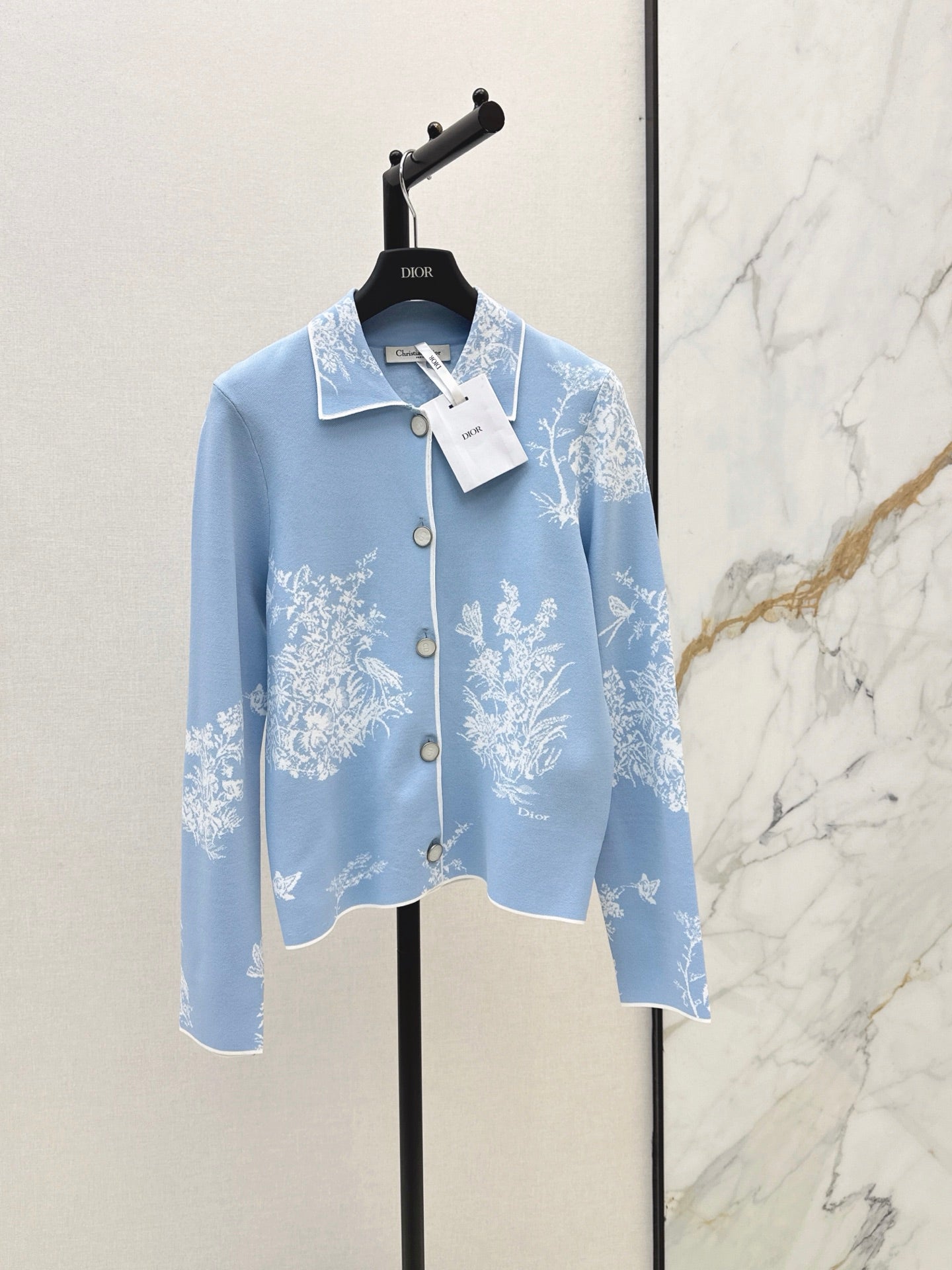 26FW New Knitted Collared Cardigan 🩵