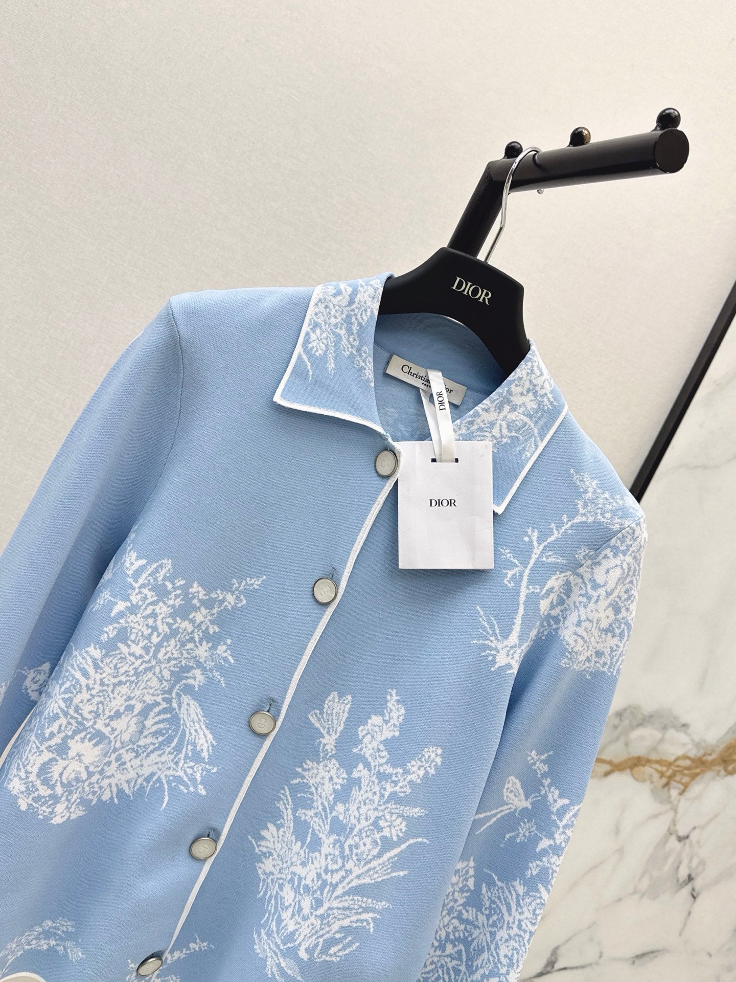 26FW New Knitted Collared Cardigan 🩵