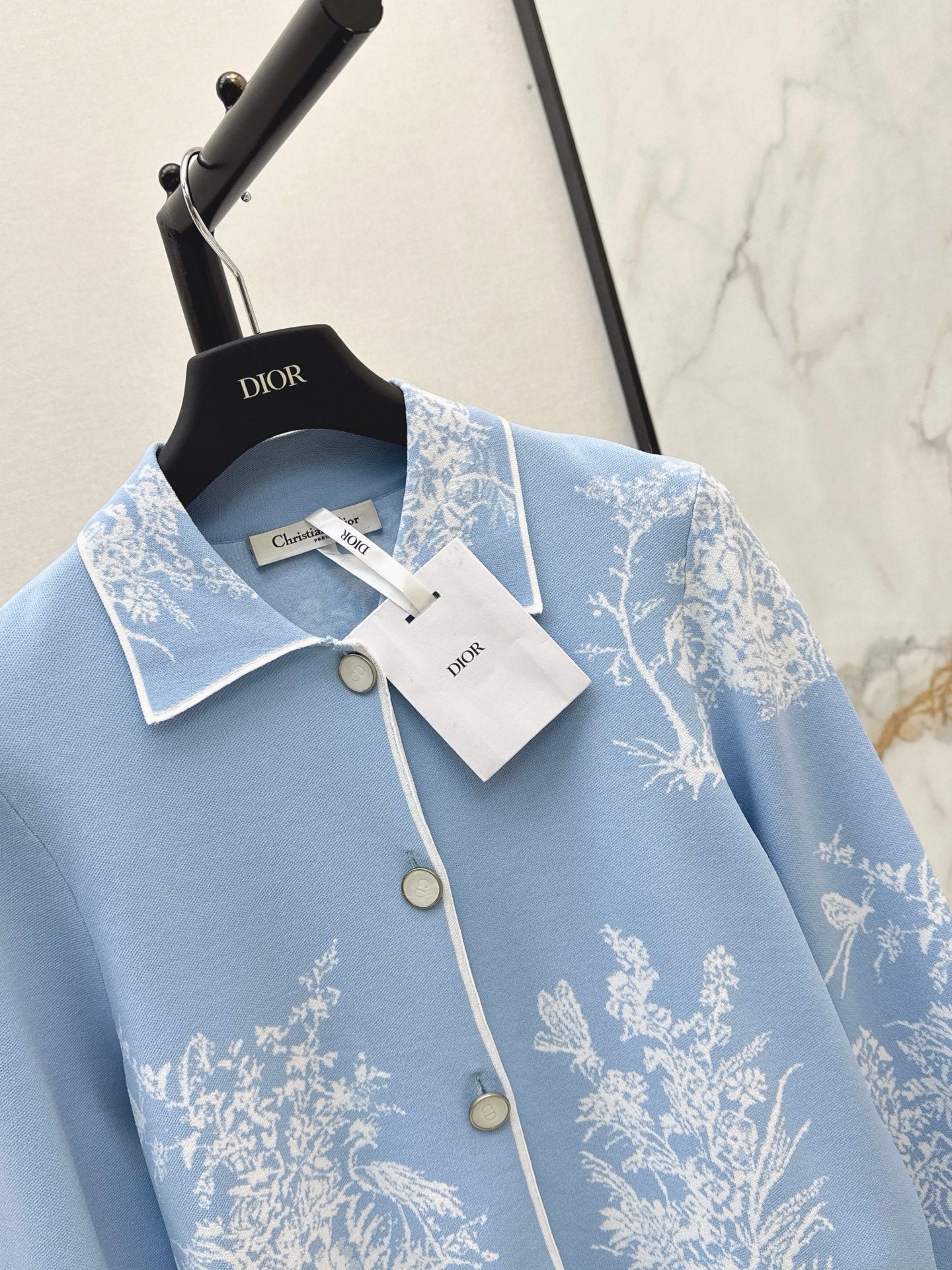 26FW New Knitted Collared Cardigan 🩵