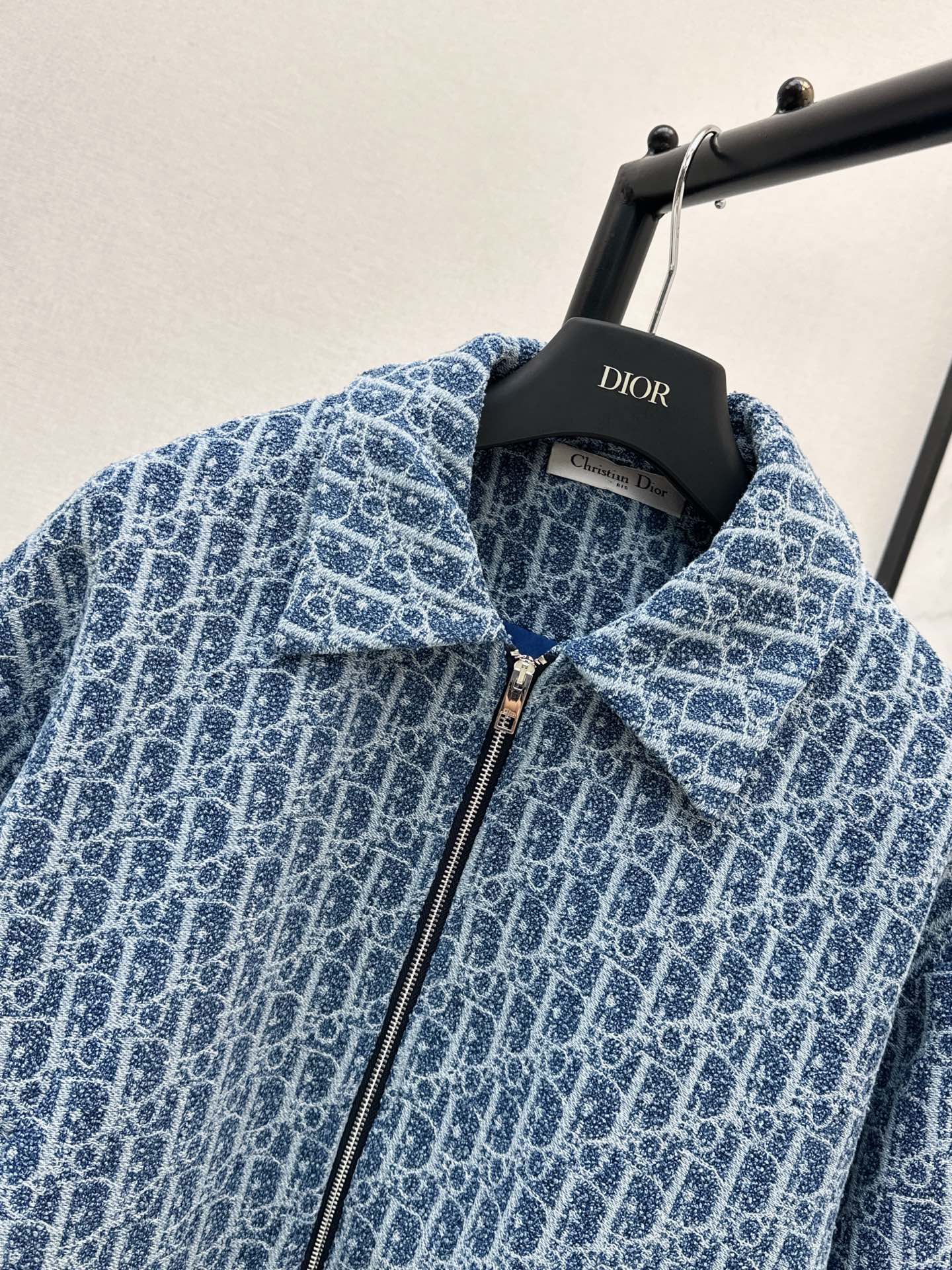 ❤️‍🔥Limited edition❤️‍🔥26FW New Blue Tweed Classic Monogram Jacket 🩵