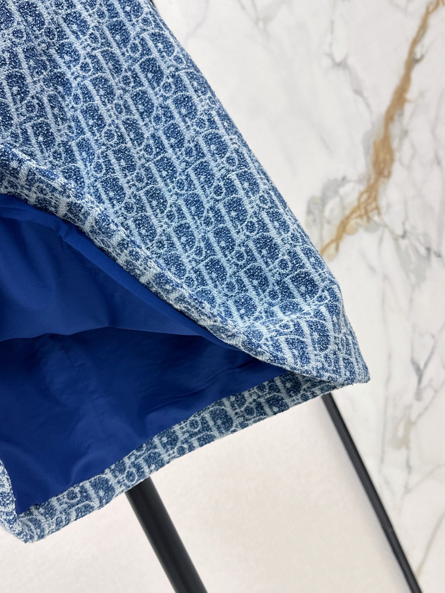 ❤️‍🔥Limited edition❤️‍🔥26FW New Blue Tweed Classic Monogram Skirt 🩵