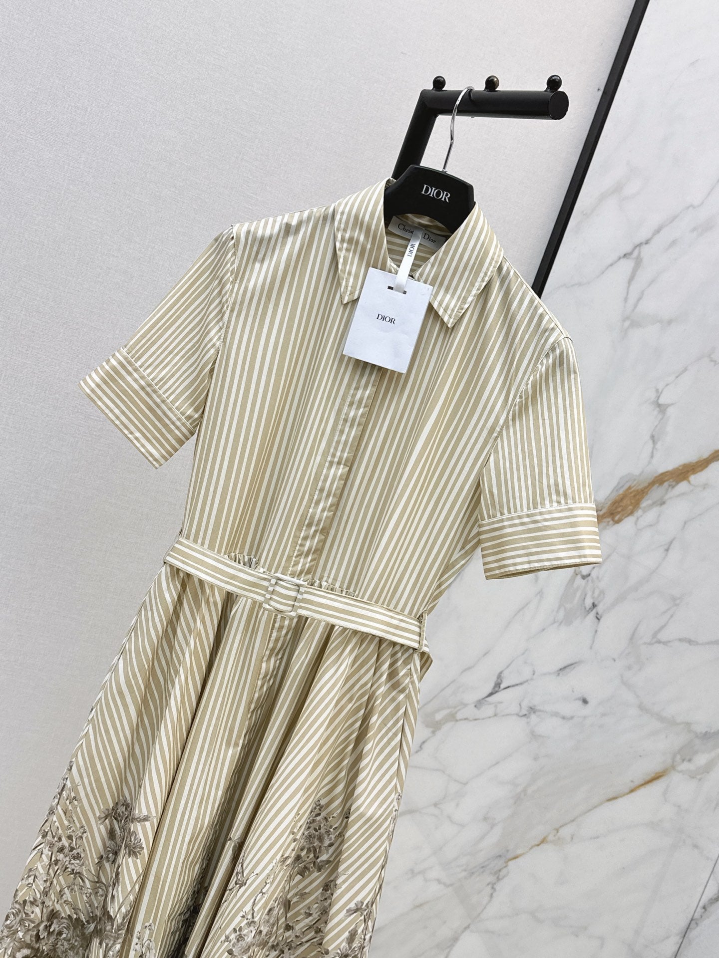 26FW New Striped Print Maxi Dress 🤎