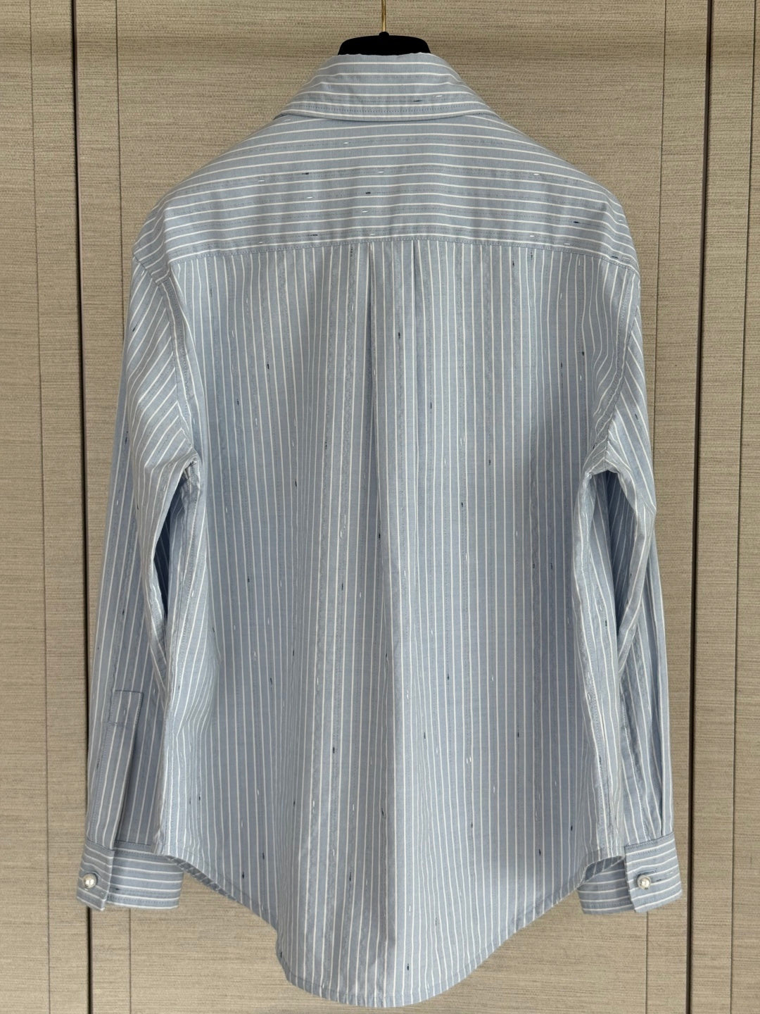 🔥Highest Quality🔥26FW New Blue and White Vertical Striped Shirt