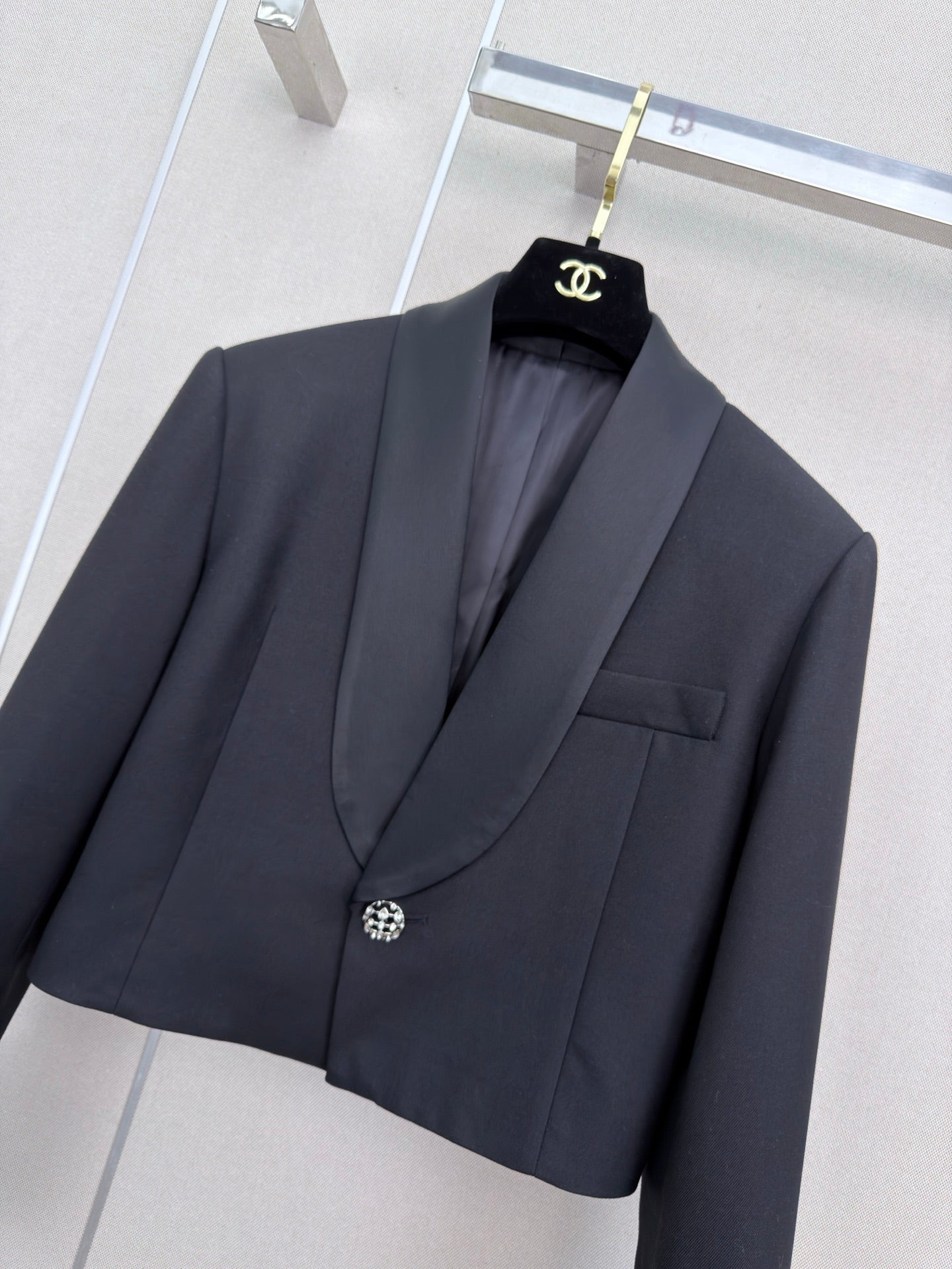 26FW New Acetate Lapel Blazer