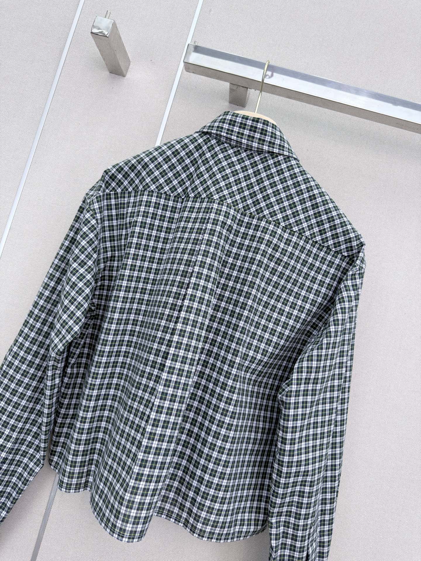 🔥Highest Quality🔥26FW New Plaid Long-Sleeve Shirt with Collar