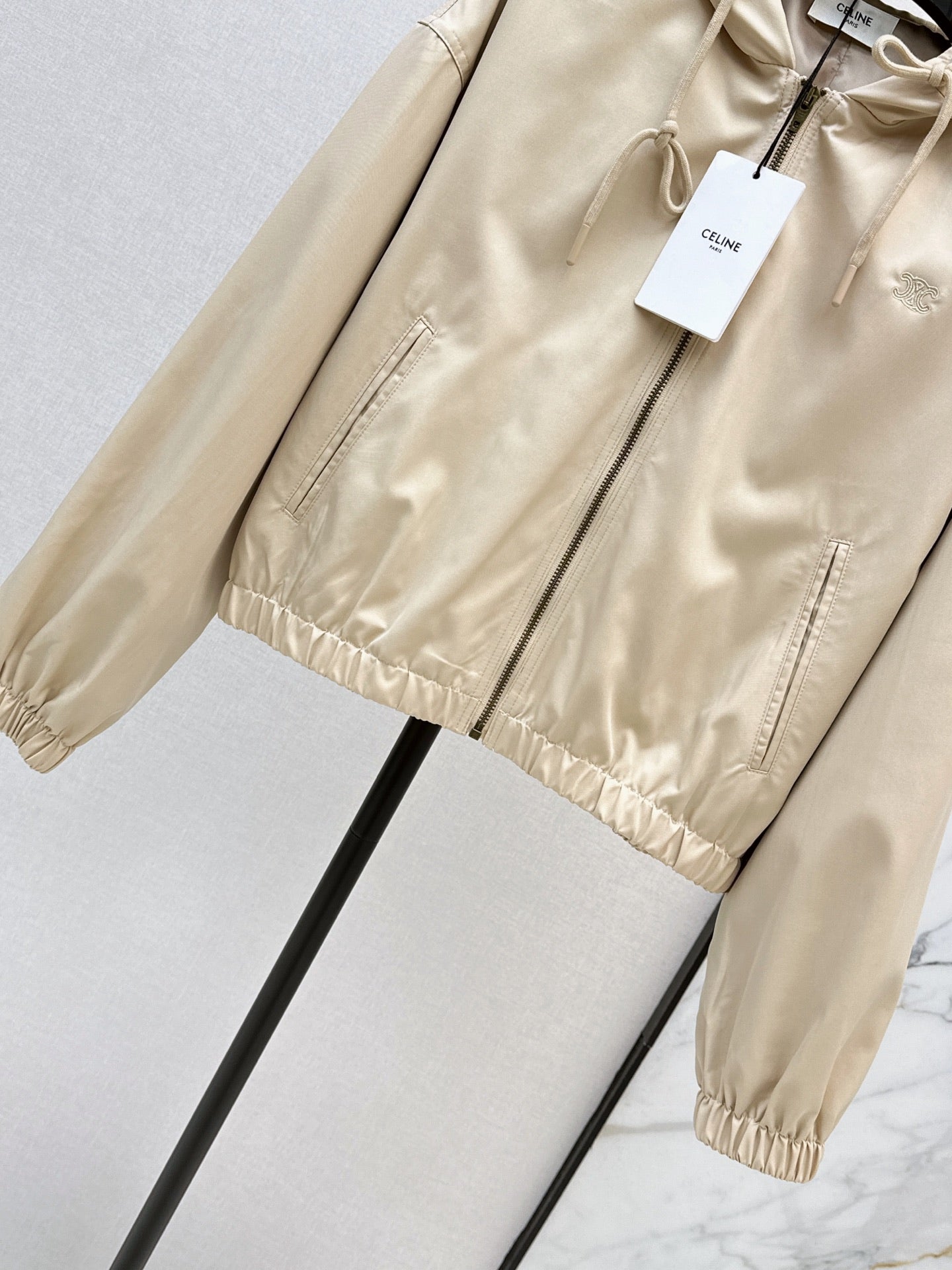 🔥Highest Quality🔥26FW New Triomphe Embroidery Hooded Jacket 🖤