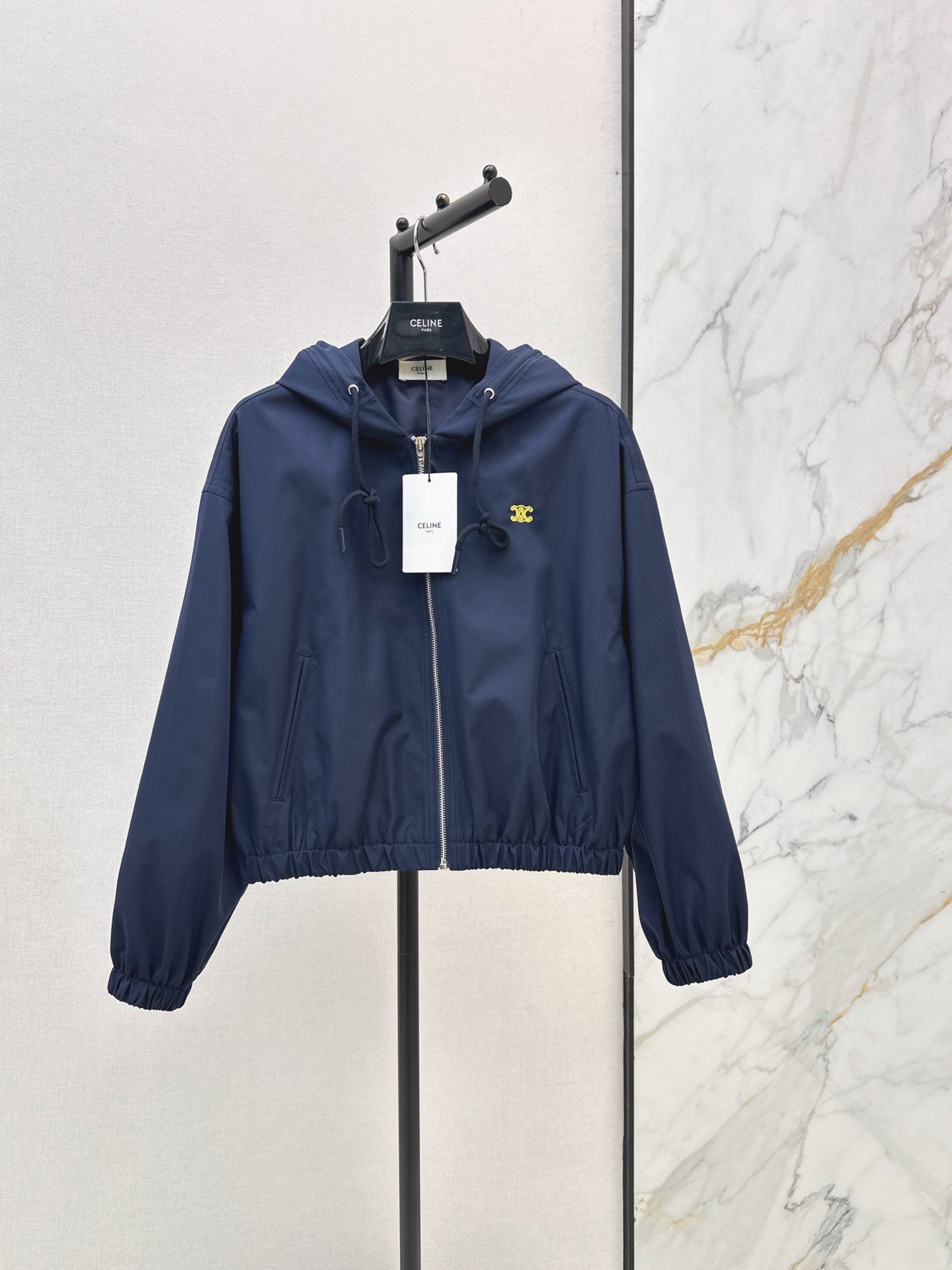 🔥Highest Quality🔥26FW New Triomphe Embroidery Hooded Jacket 🖤