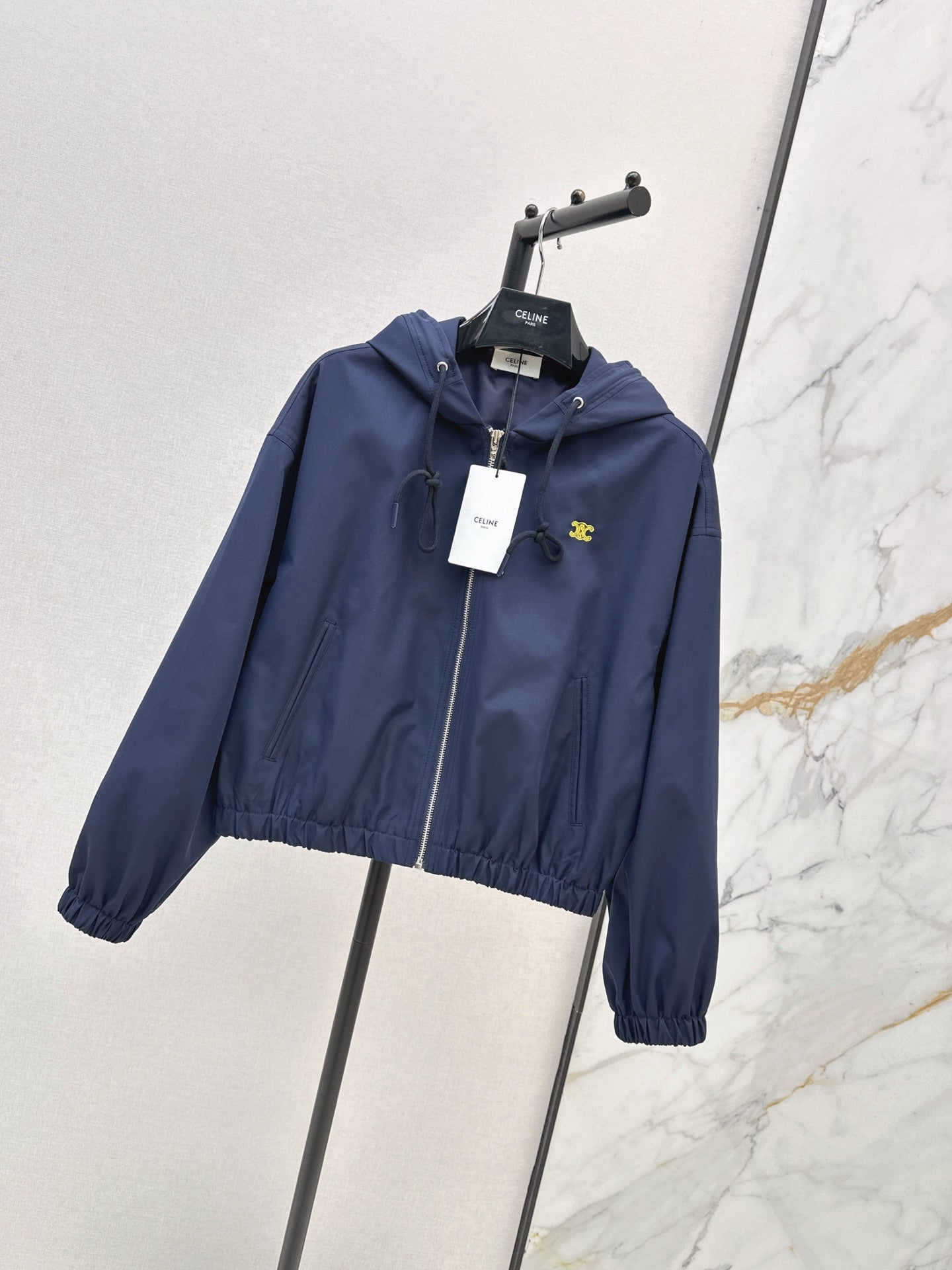 🔥Highest Quality🔥26FW New Triomphe Embroidery Hooded Jacket 🖤