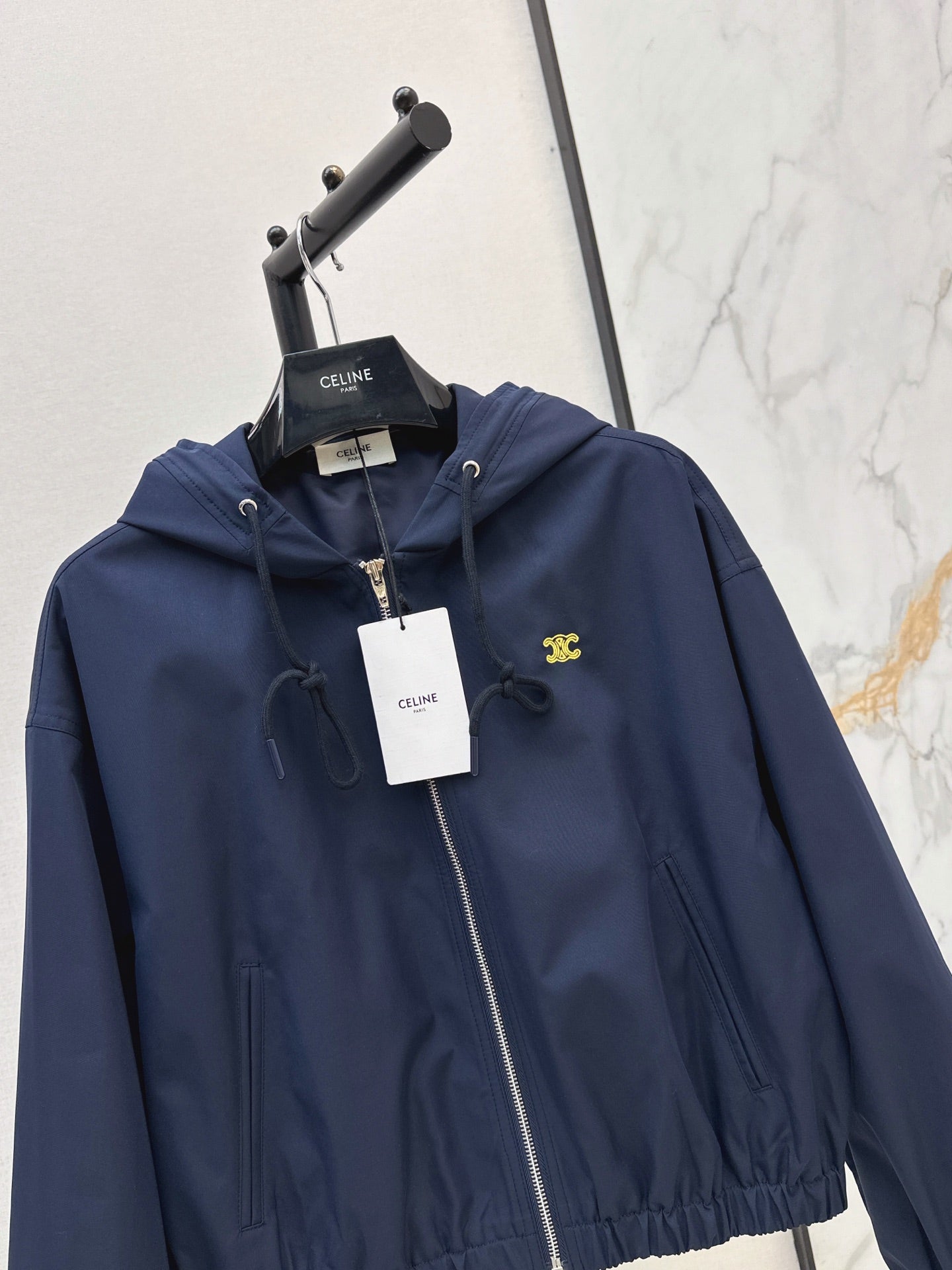 🔥Highest Quality🔥26FW New Triomphe Embroidery Hooded Jacket 🖤