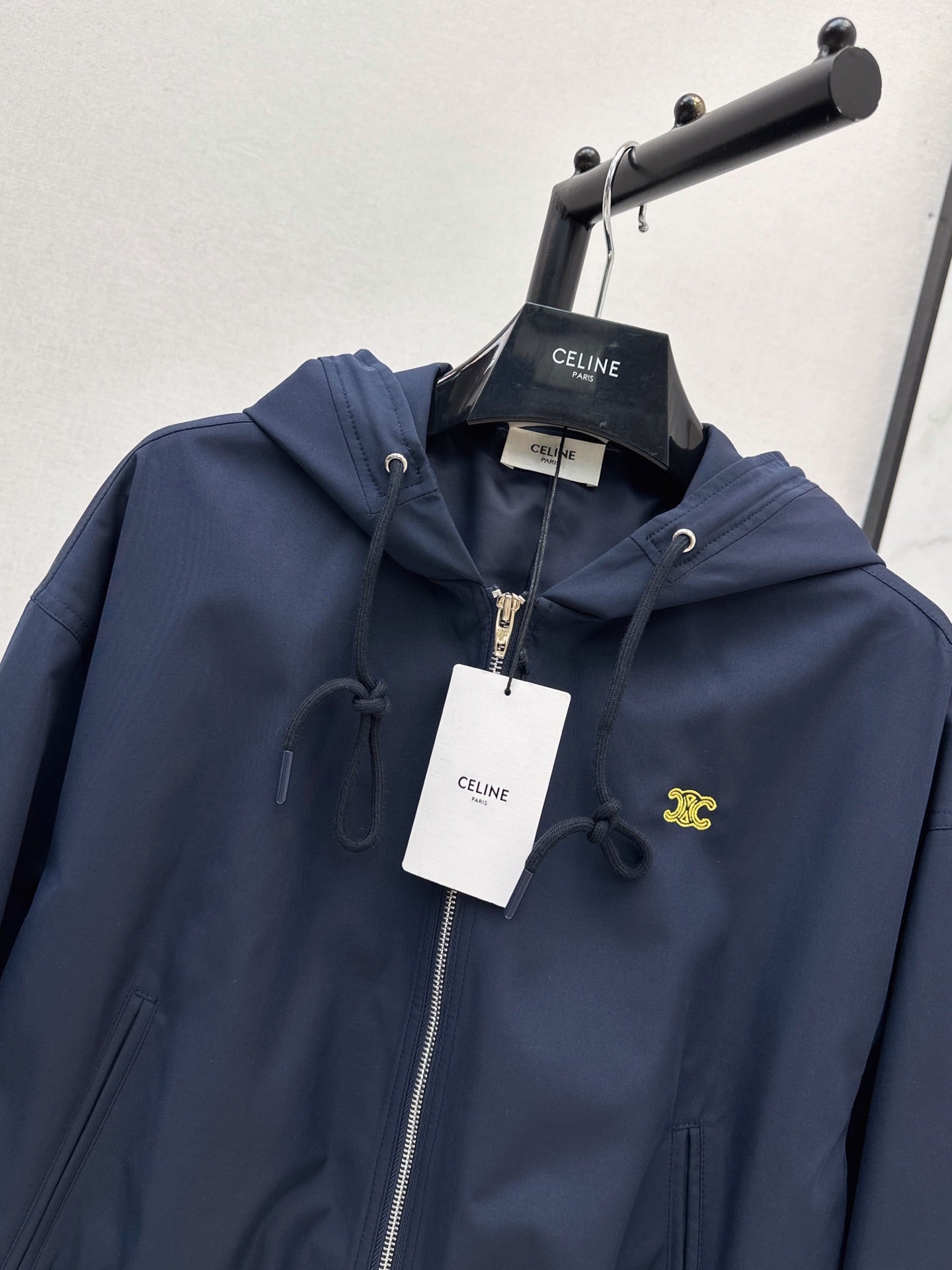 🔥Highest Quality🔥26FW New Triomphe Embroidery Hooded Jacket 🖤