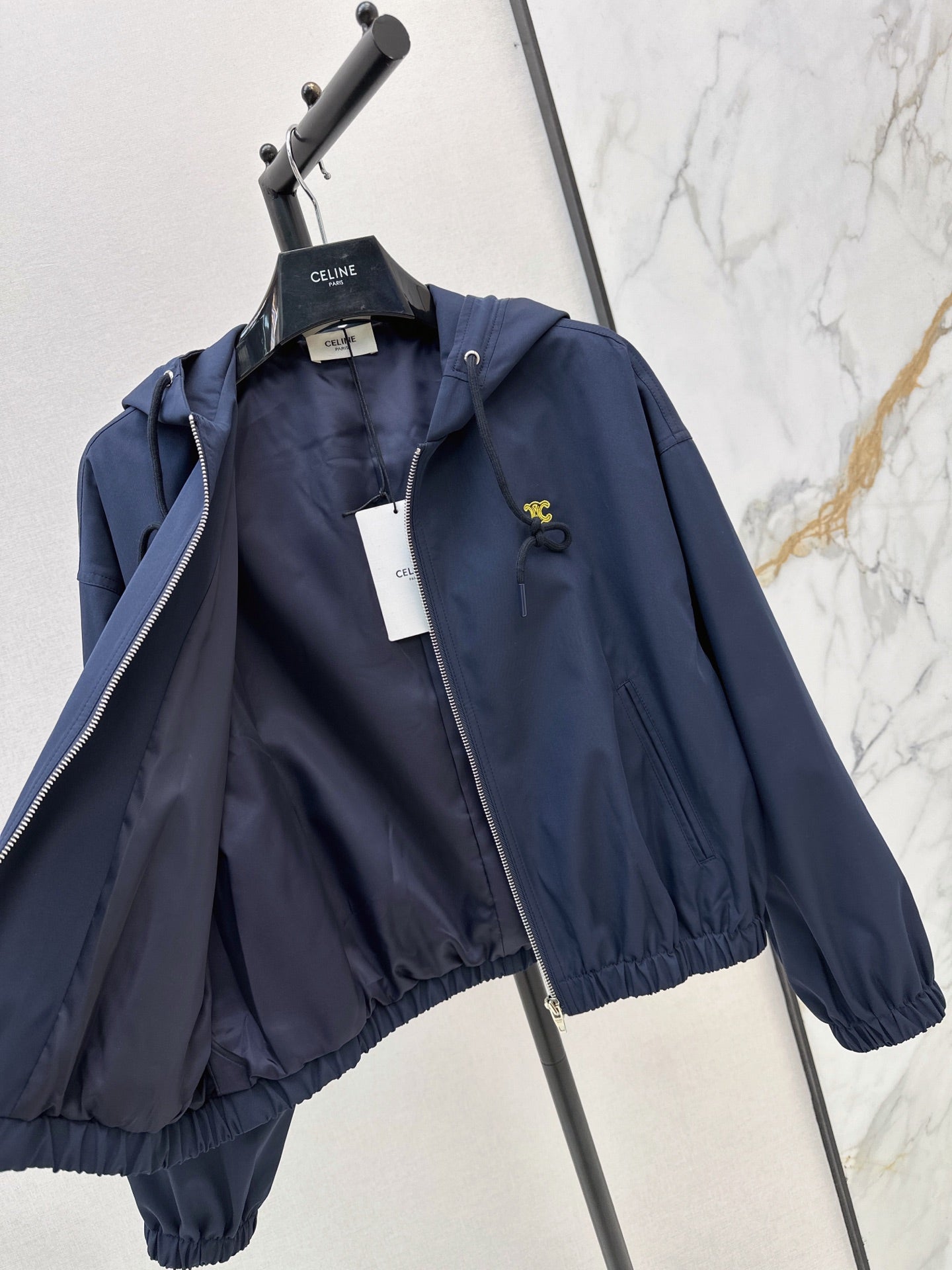 🔥Highest Quality🔥26FW New Triomphe Embroidery Hooded Jacket 🖤