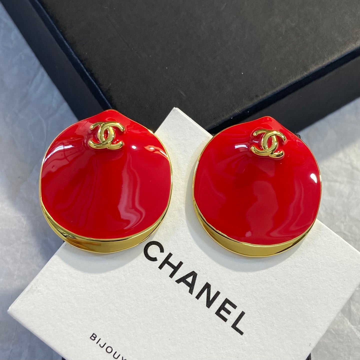 🔥HOT🔥26FW New Coco Beach Enamel Shell Double-C Stud Earrings