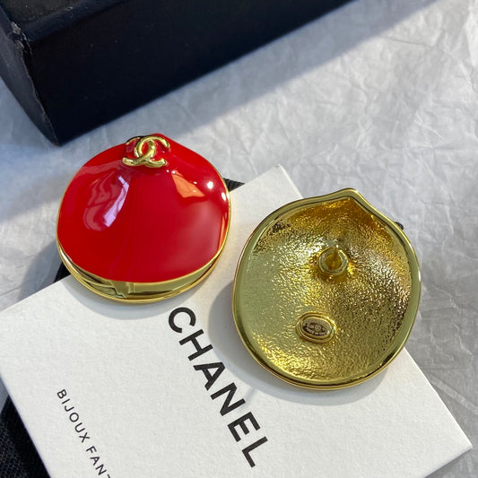 🔥HOT🔥26FW New Coco Beach Enamel Shell Double-C Stud Earrings