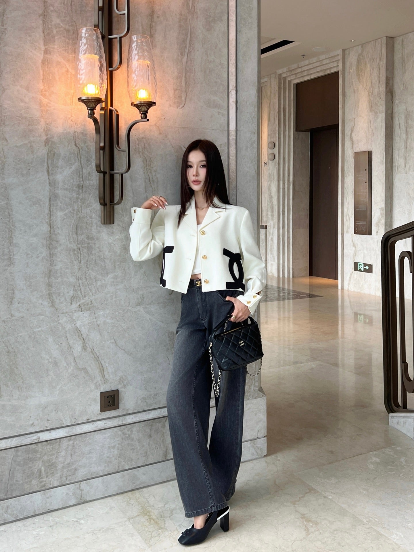 🔥Highest Quality🔥26FW New Runway-Style Cropped Knit Jacket 🤍