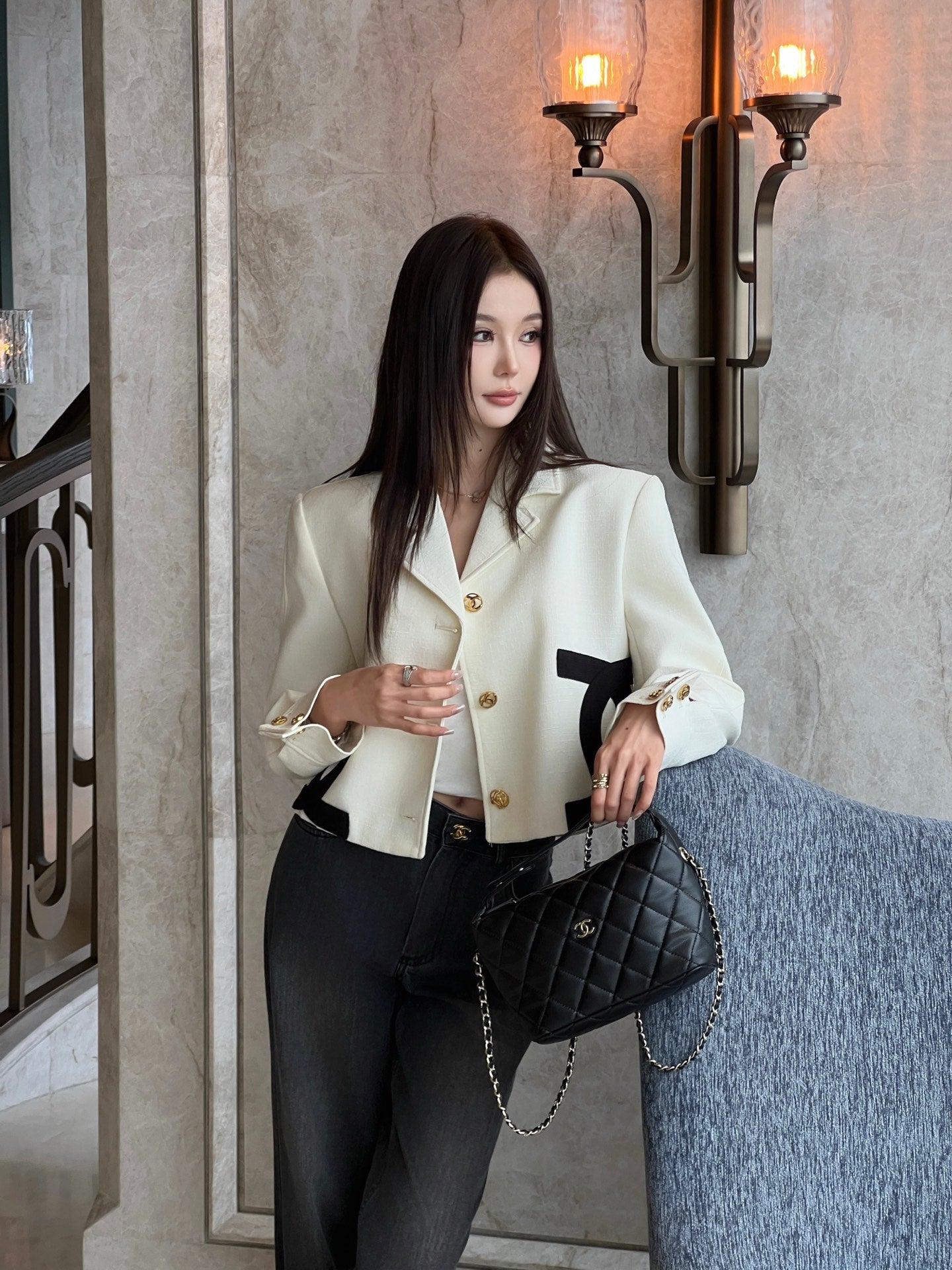 🔥Highest Quality🔥26FW New Runway-Style Cropped Knit Jacket 🤍