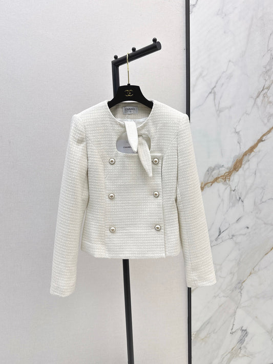 26FW New Knitted Jacket with Rabbit Ear Tie Detail 🤍