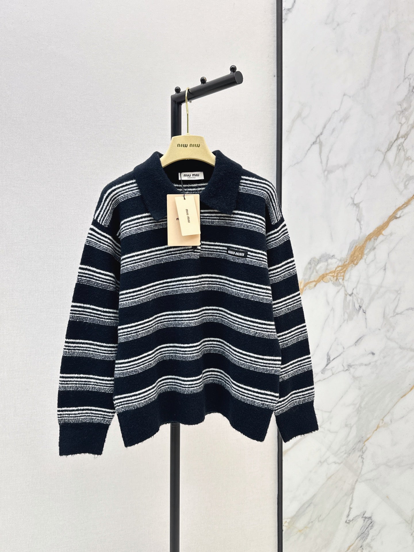 26FW New Striped Knit Polo 🤎