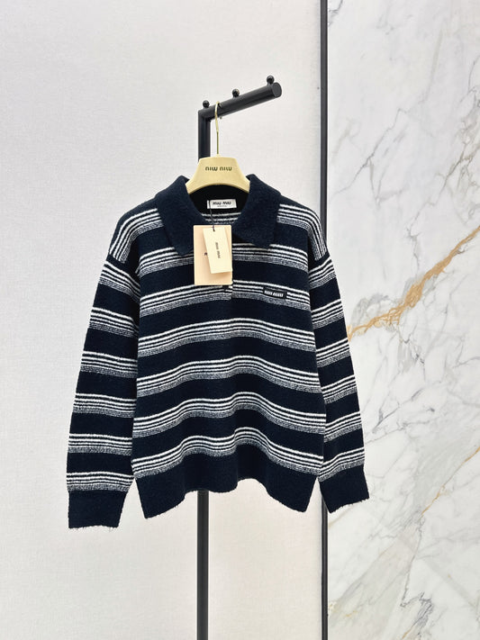 26FW New Striped Knit Polo 🤎