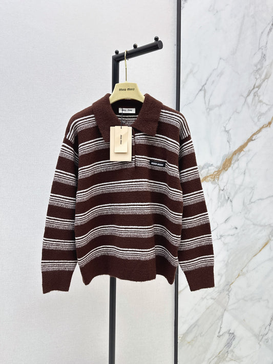 26FW New Striped Knit Polo 🤎