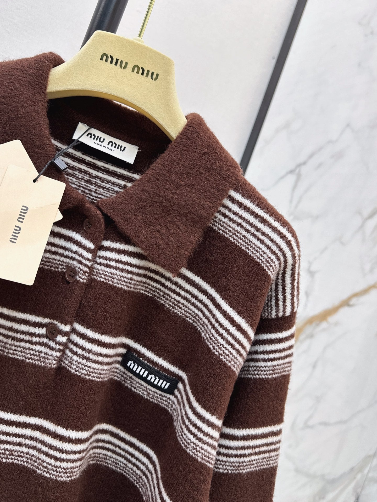 26FW New Striped Knit Polo 🤎