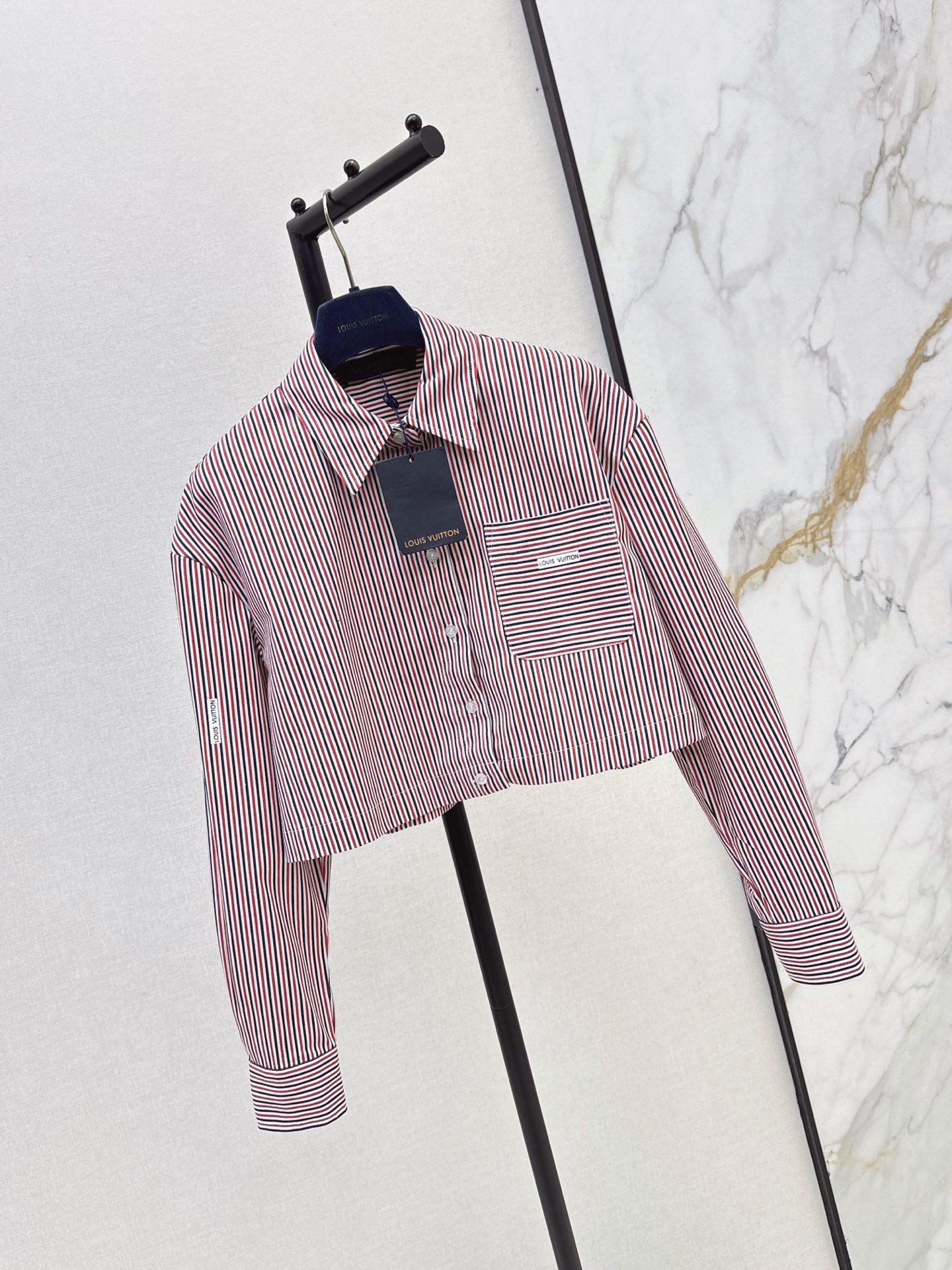 26FW New Cropped Striped Shirt 💕