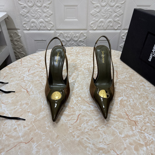 26FW New YSL Logo High Heels 👠(height: 10.5cm)