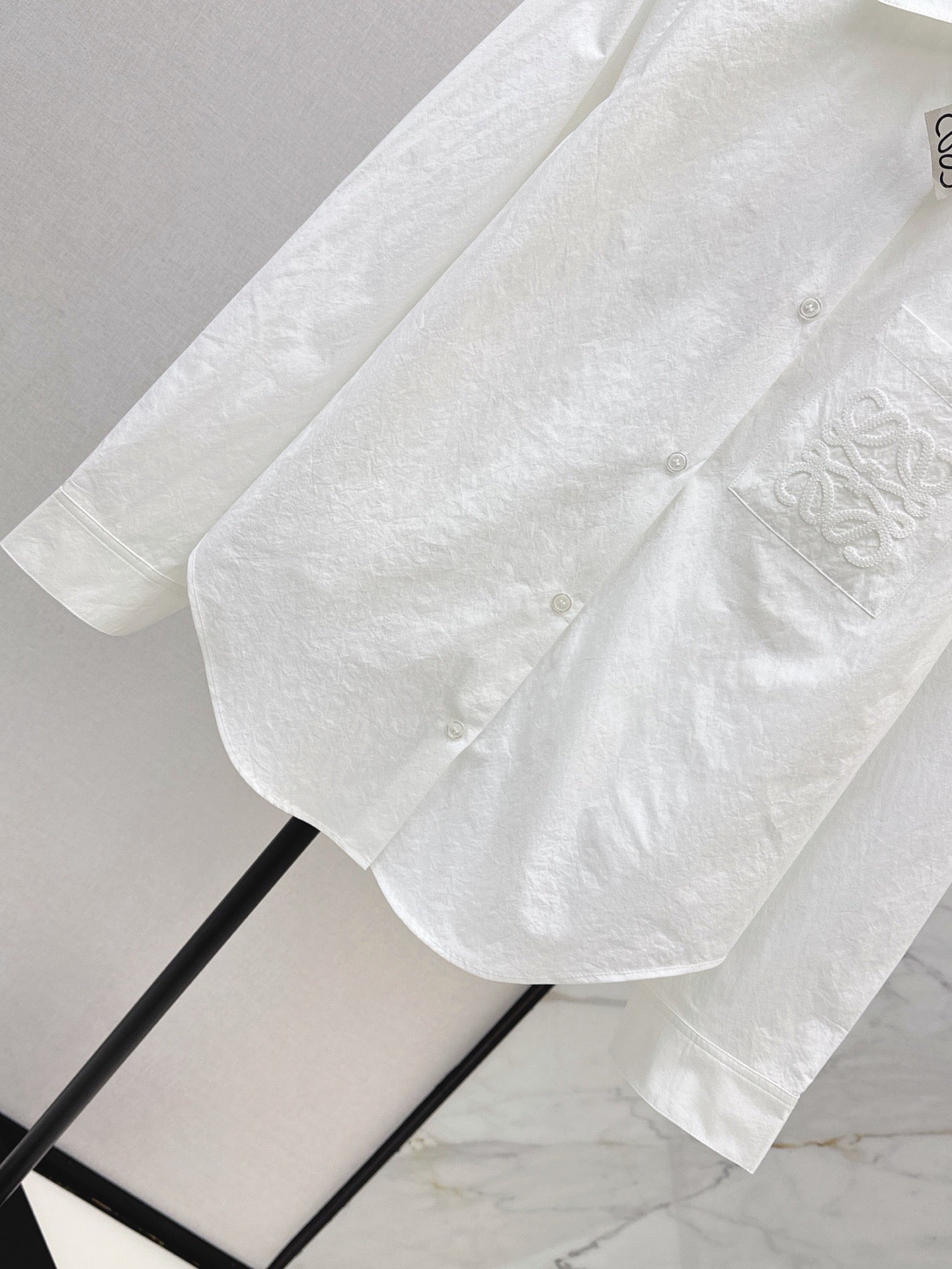 26FW New Classic Logo Embroidered Collared Shirt 🩵