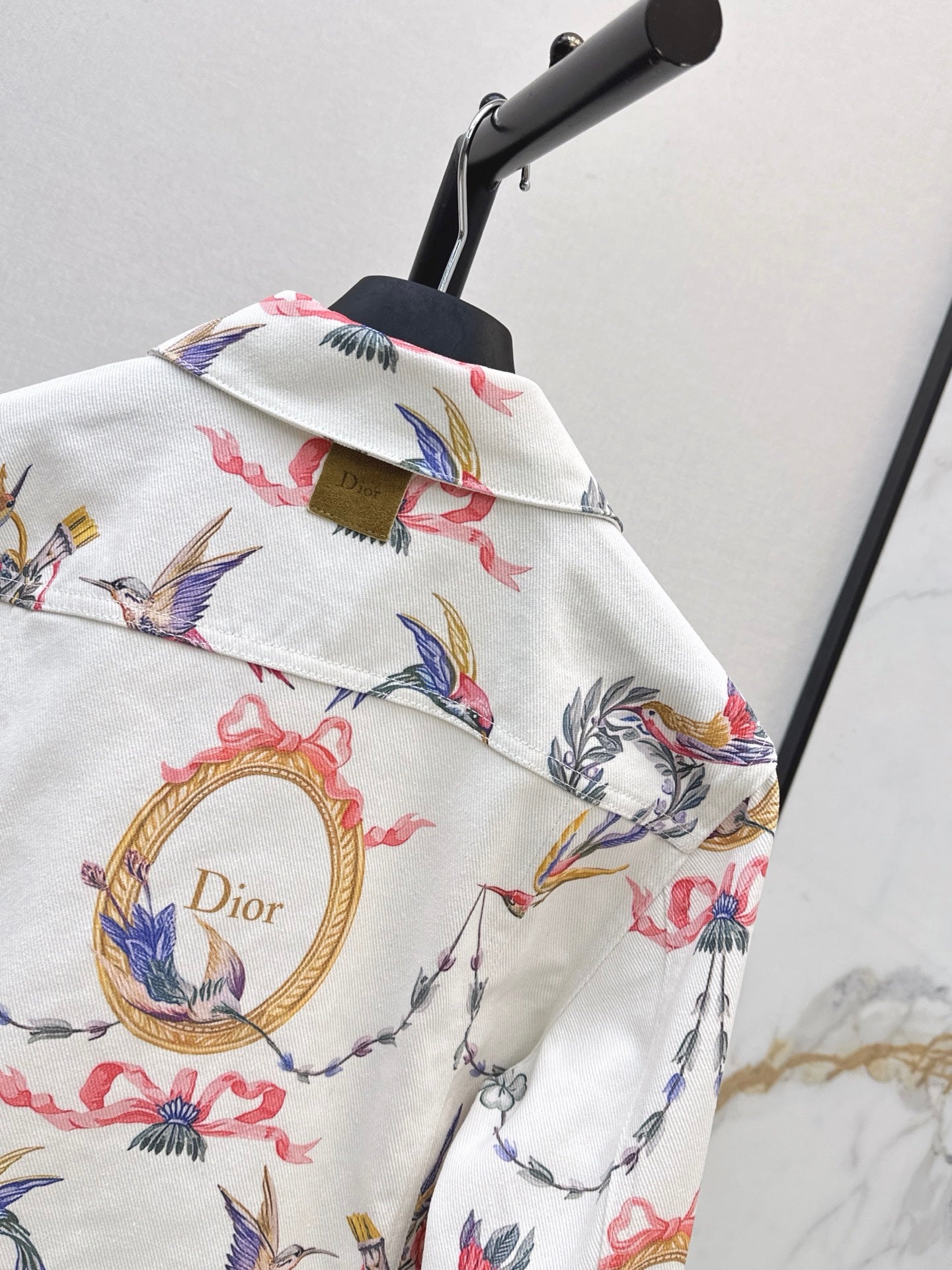 26FW New Floral Print Denim Jacket 🤍