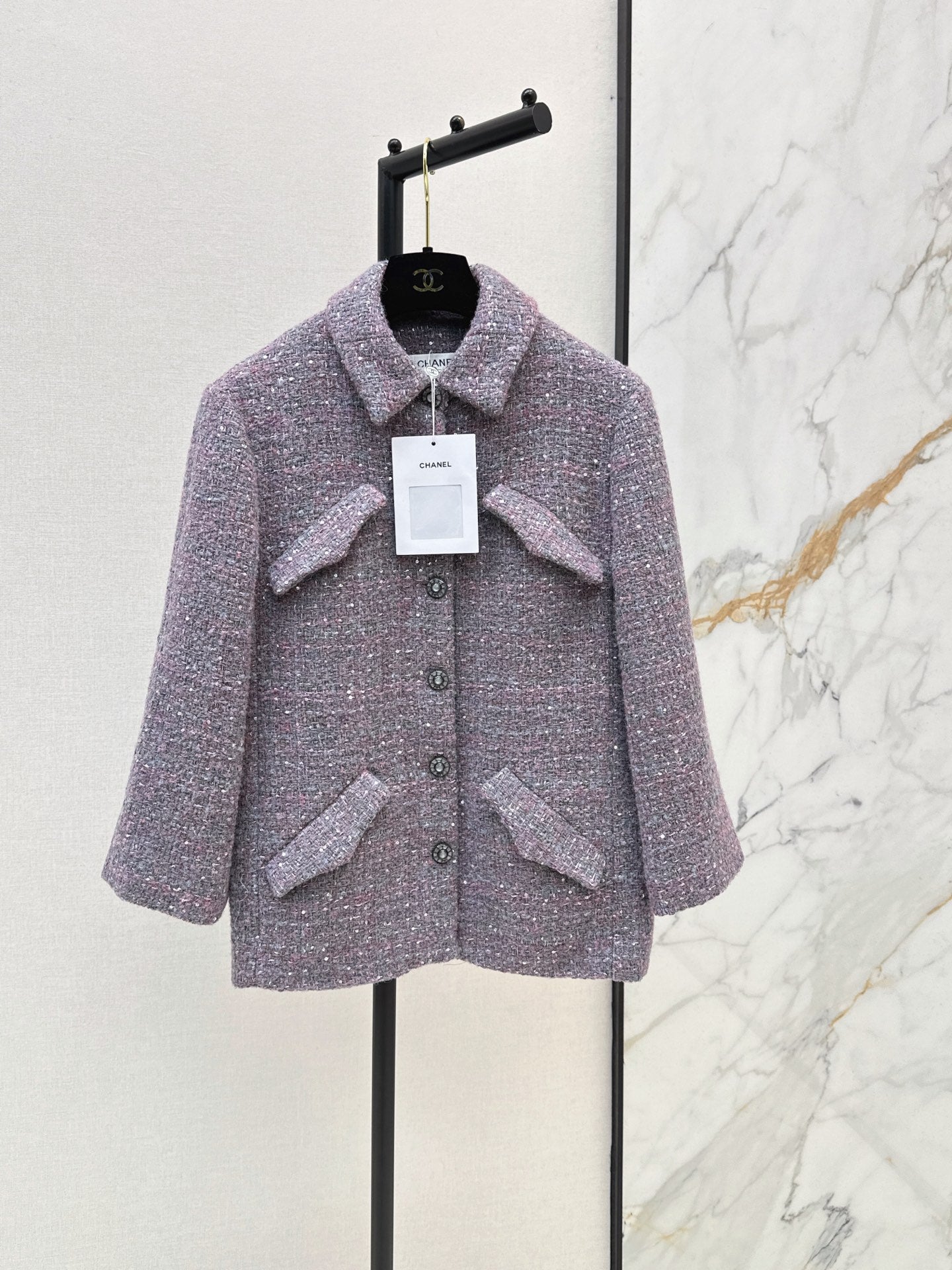 26FW New Mid-Length Lapel Knit Jacket 💜