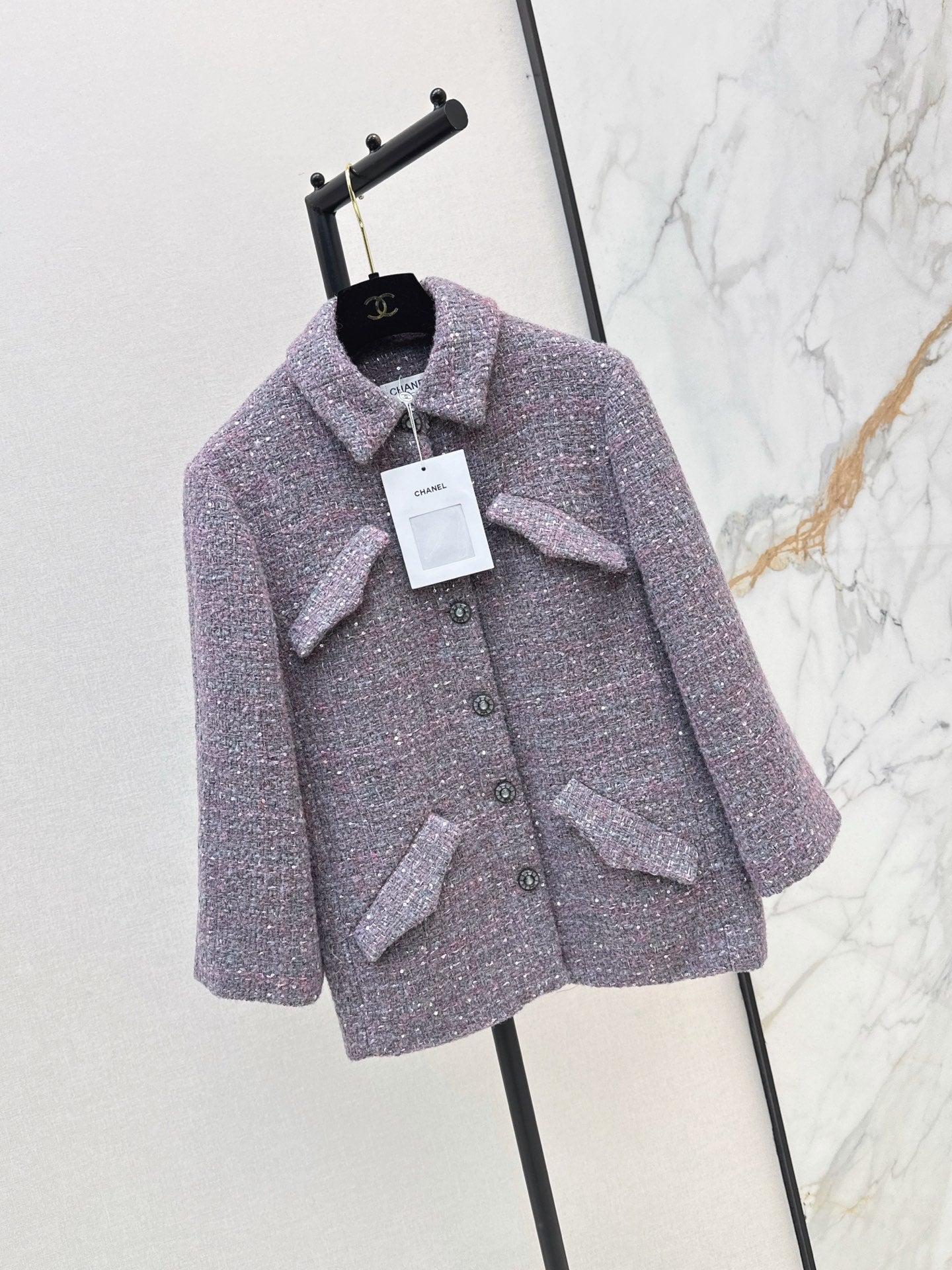 26FW New Mid-Length Lapel Knit Jacket 💜