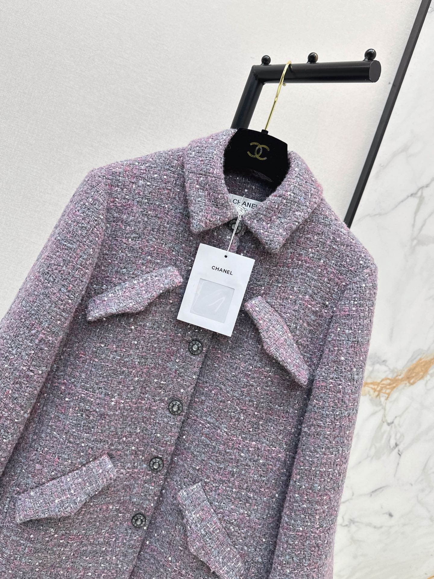 26FW New Mid-Length Lapel Knit Jacket 💜