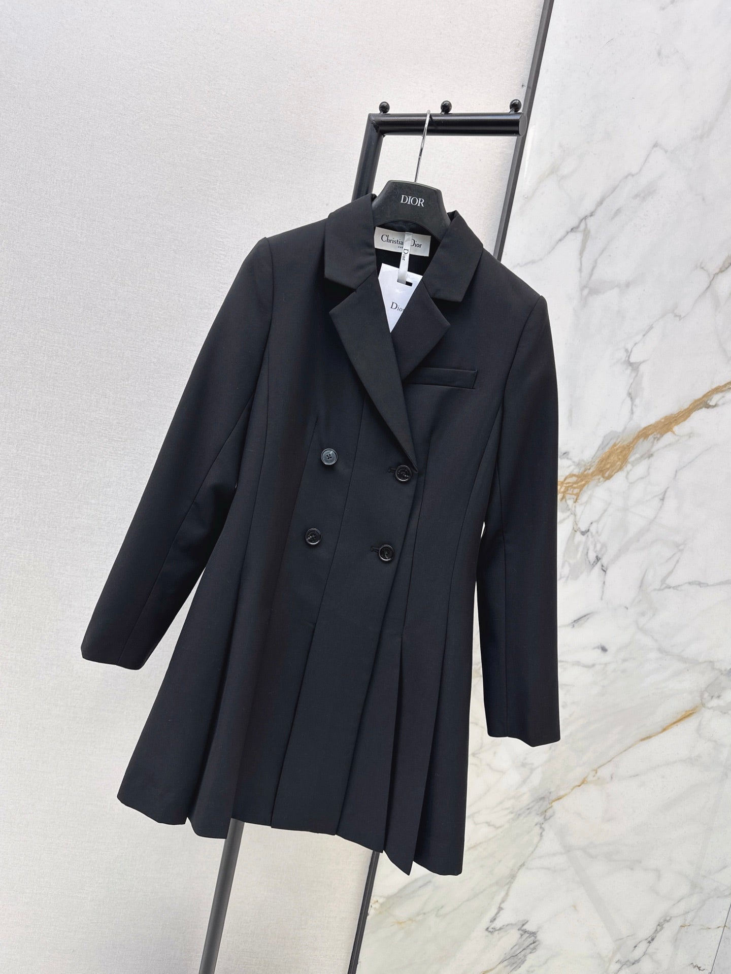 26FW New Double-Breasted Pleated Dress 🖤