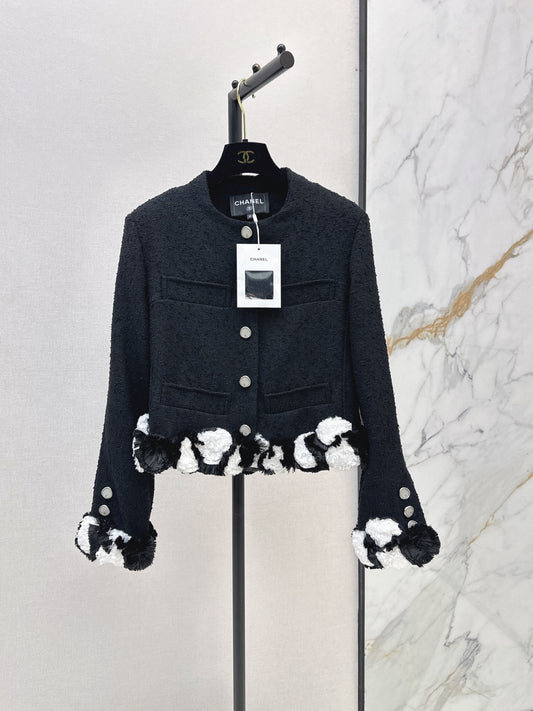 🔥Highest Quality🔥26FW New Runway Style Color-Block Tweed Jacket 🖤