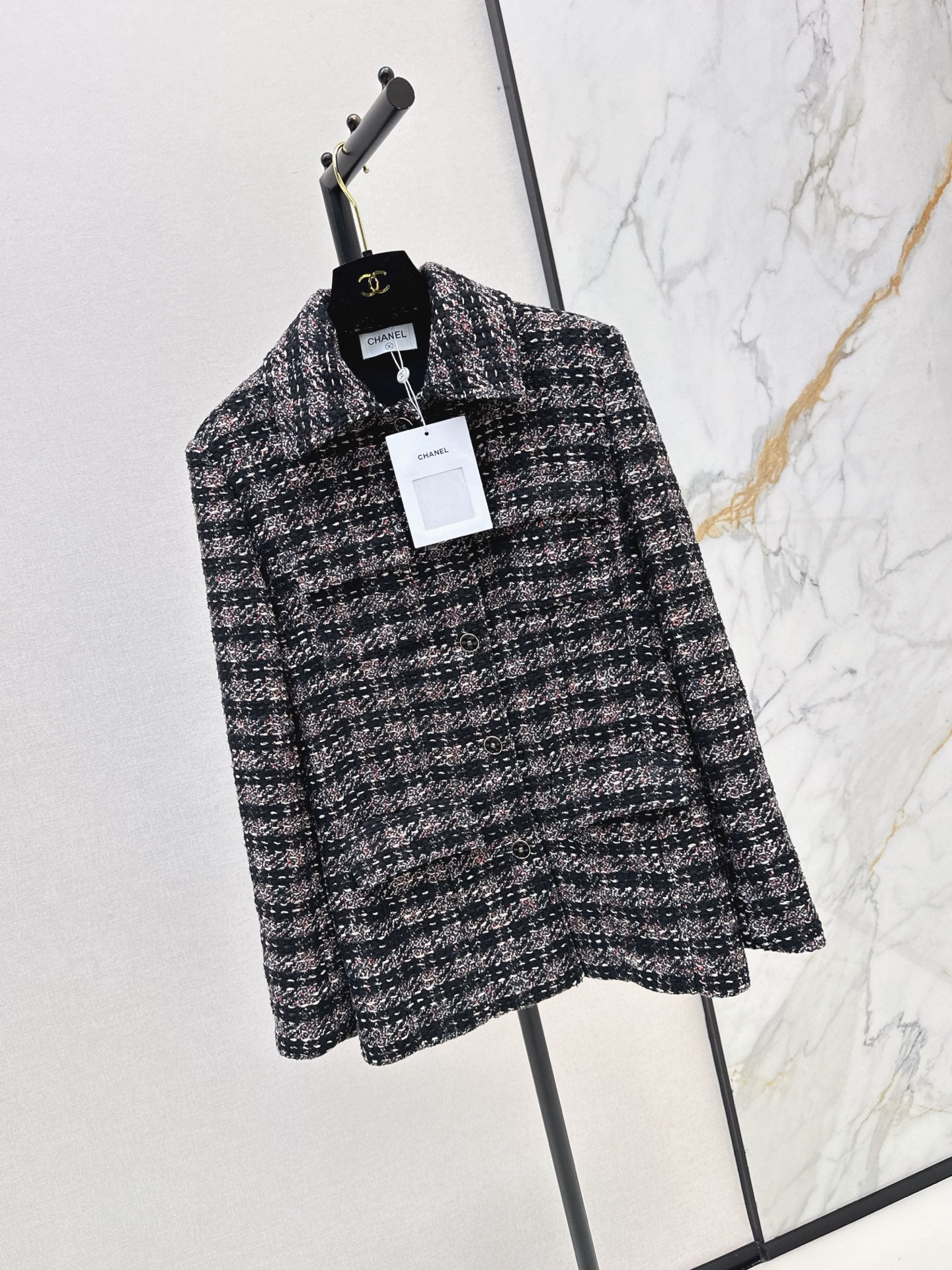 🔥Highest Quality🔥26FW New Mid-Length Tweed Jacket 🖤
