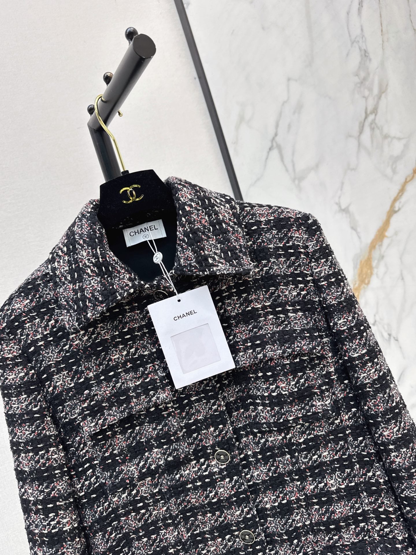 🔥Highest Quality🔥26FW New Mid-Length Tweed Jacket 🖤