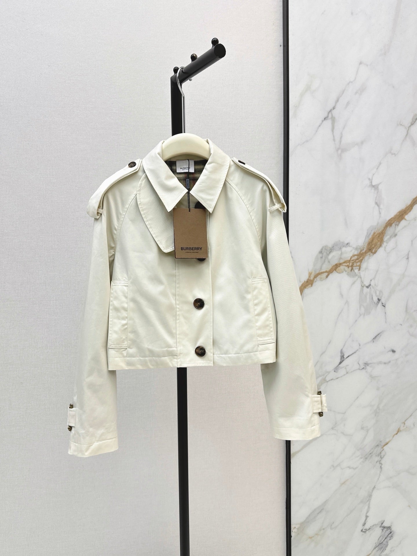 26FW New Cropped Trench Coat 🤍