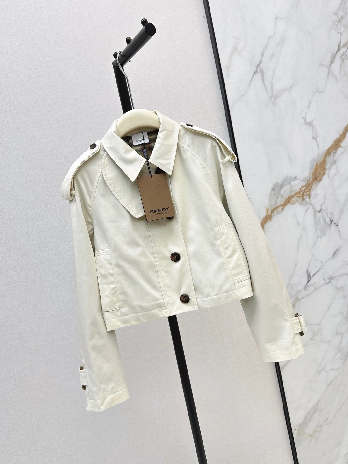 26FW New Cropped Trench Coat 🤍