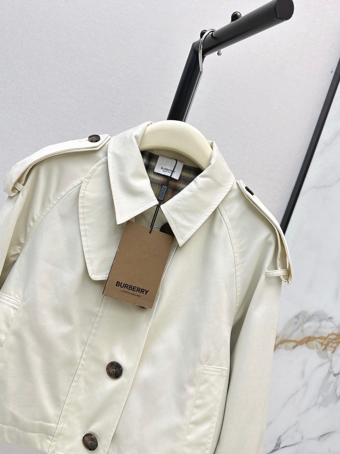 26FW New Cropped Trench Coat 🤍
