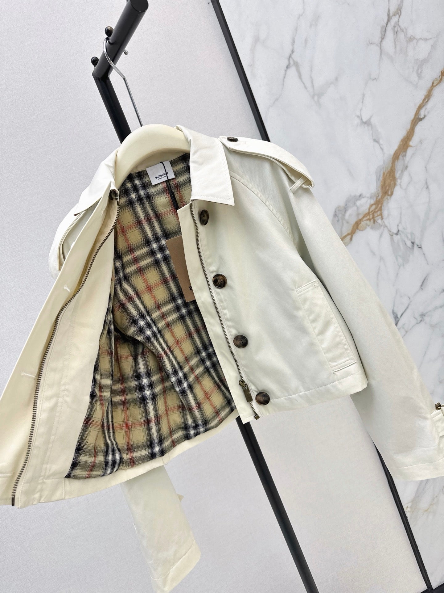 26FW New Cropped Trench Coat 🤍