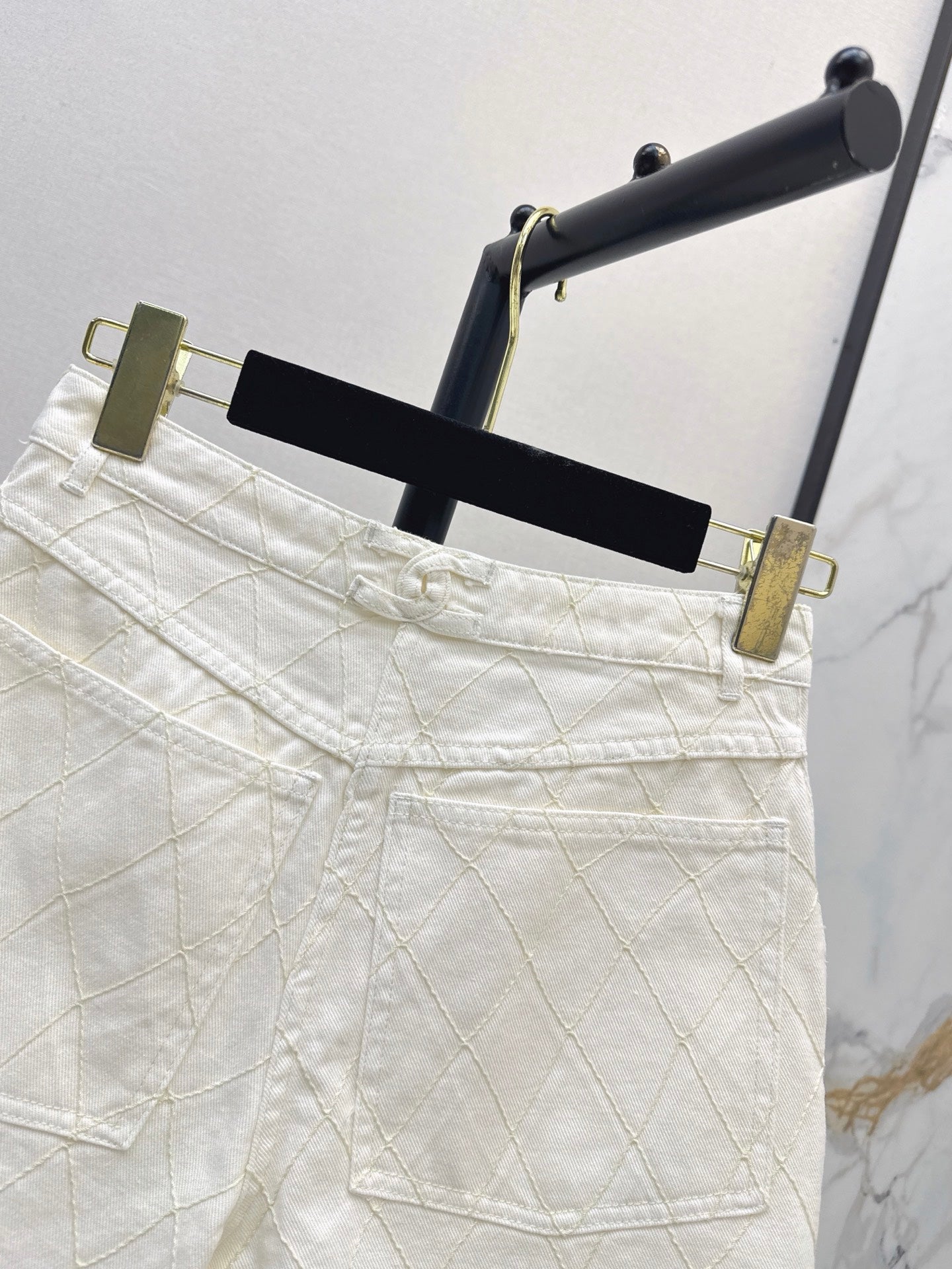 26FW New Quilted Denim Shorts 🩵