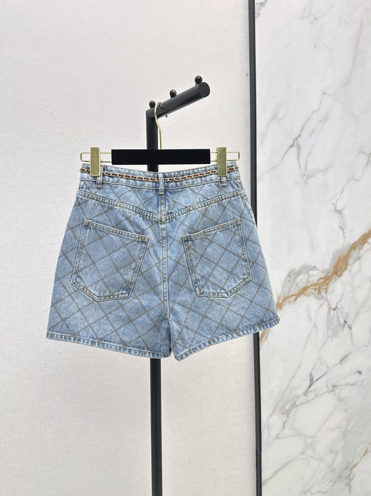 26FW New: Denim Shorts with Handmade Chain Detail 🤍