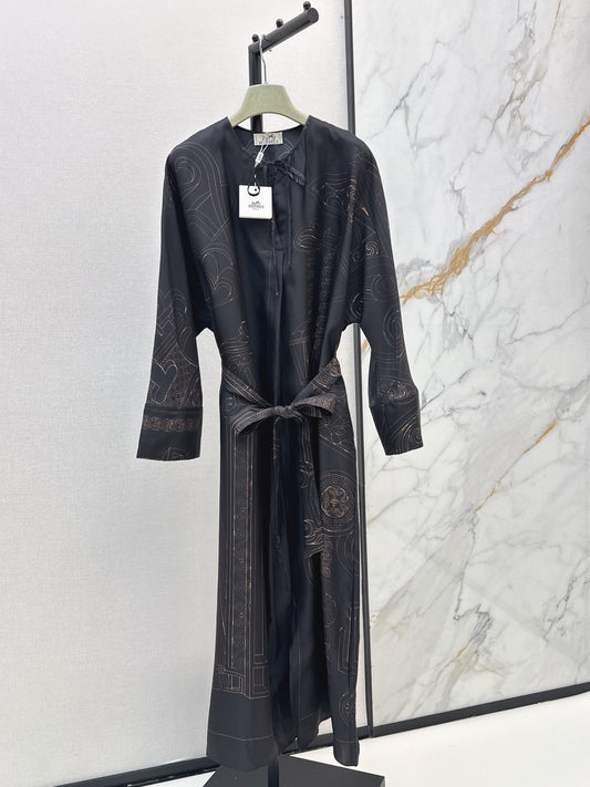 🔥Highest Quality🔥26FW New Printed Silk Dress 🖤