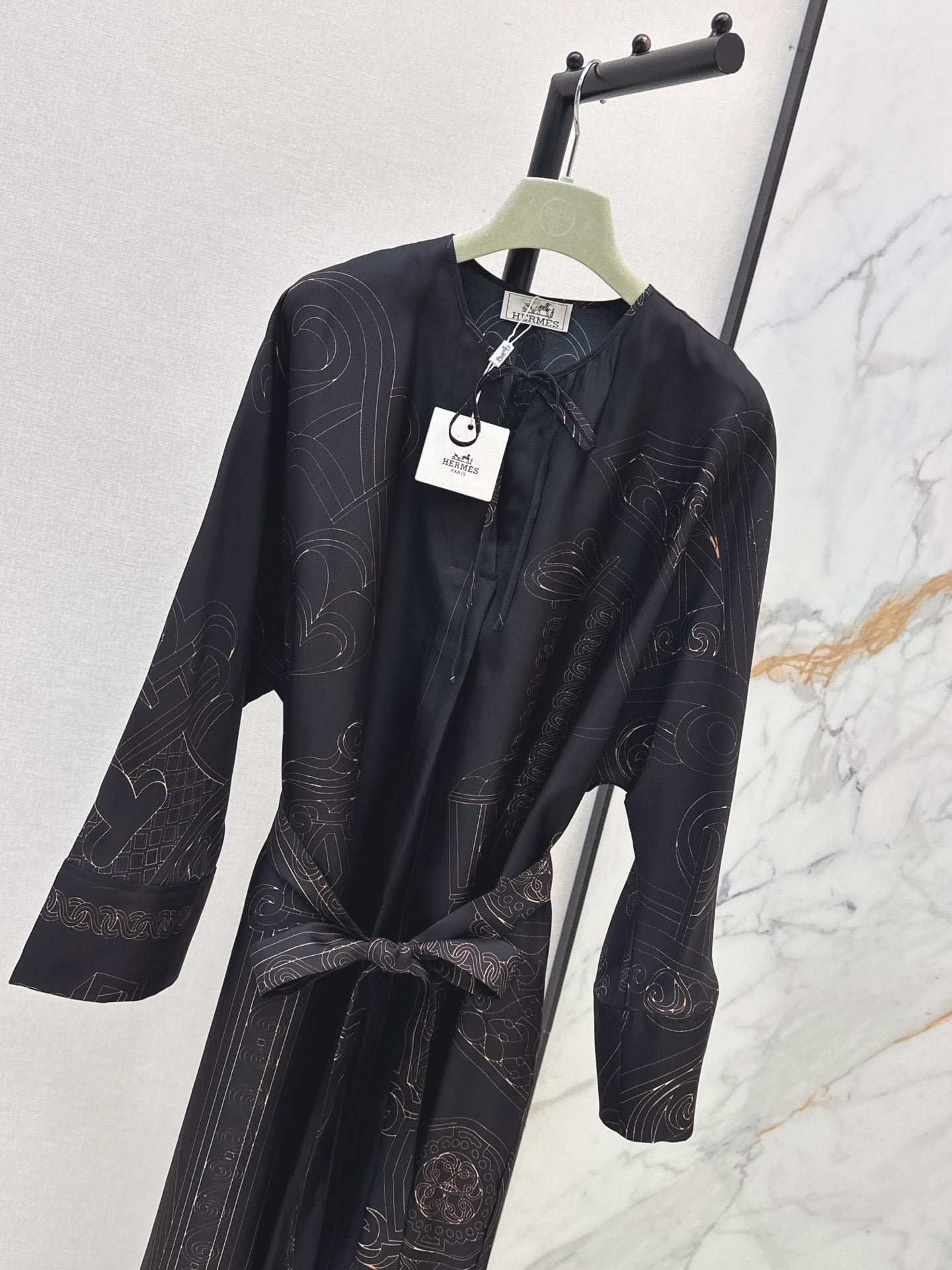 🔥Highest Quality🔥26FW New Printed Silk Dress 🖤